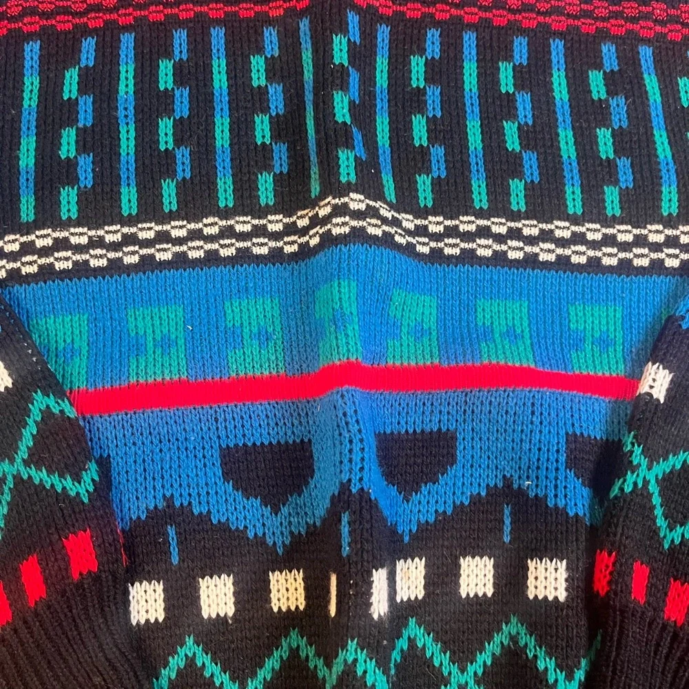 Kids Vintage Canyon River Blues Sweater size 10-12 Made in The USA - Picture 4 of 7